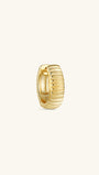 Kosiner Jewelry KOSINER Essentials 925 Sterling Silver Minimalist Horizontal Striped Hoop
