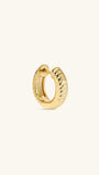 Kosiner Jewelry KOSINER Essentials 925 Sterling Silver Stacked Textured Hoop