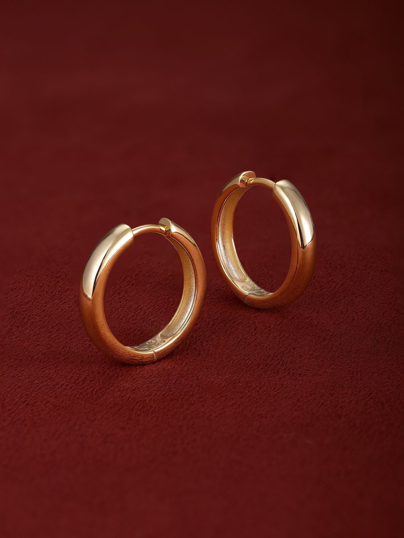 Essentials Tube Huggies in Gold Plated Sterling Silver