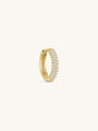 Kosiner Jewelry KOSINER Essentials 925 Sterling Silver Delicate Pave Hoop