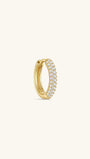Kosiner Jewelry KOSINER Essentials 925 Sterling Silver Delicate Pave Hoop