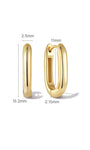 Kosiner Jewelry KOSINER Essentials 925 Sterling Silver Classic U - Shape Hoop