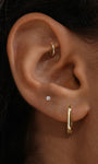 Kosiner Jewelry KOSINER Essentials 925 Sterling Silver Classic U - Shape Hoop