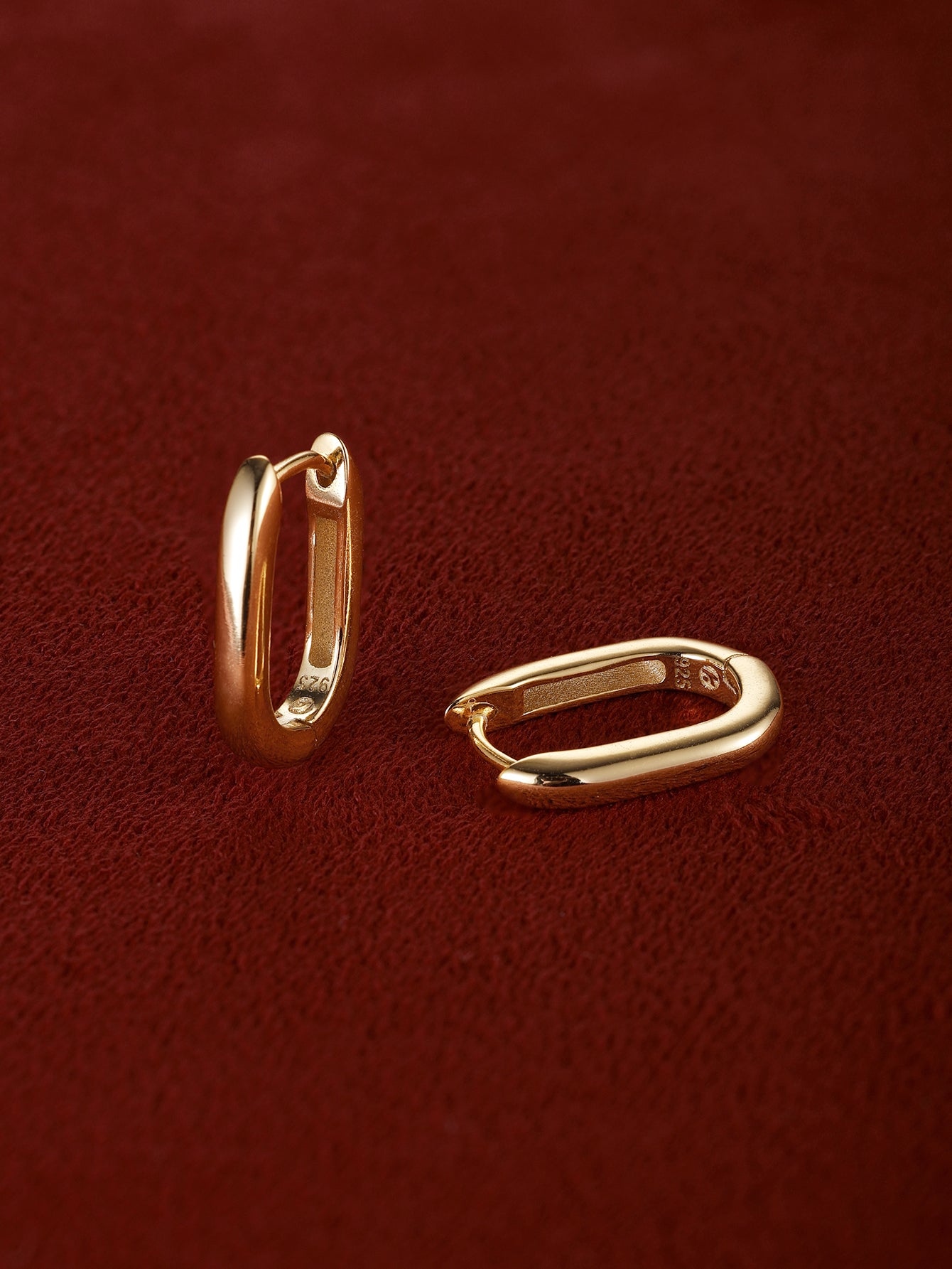 Essentials U Huggies in Gold Plated Sterling Silver