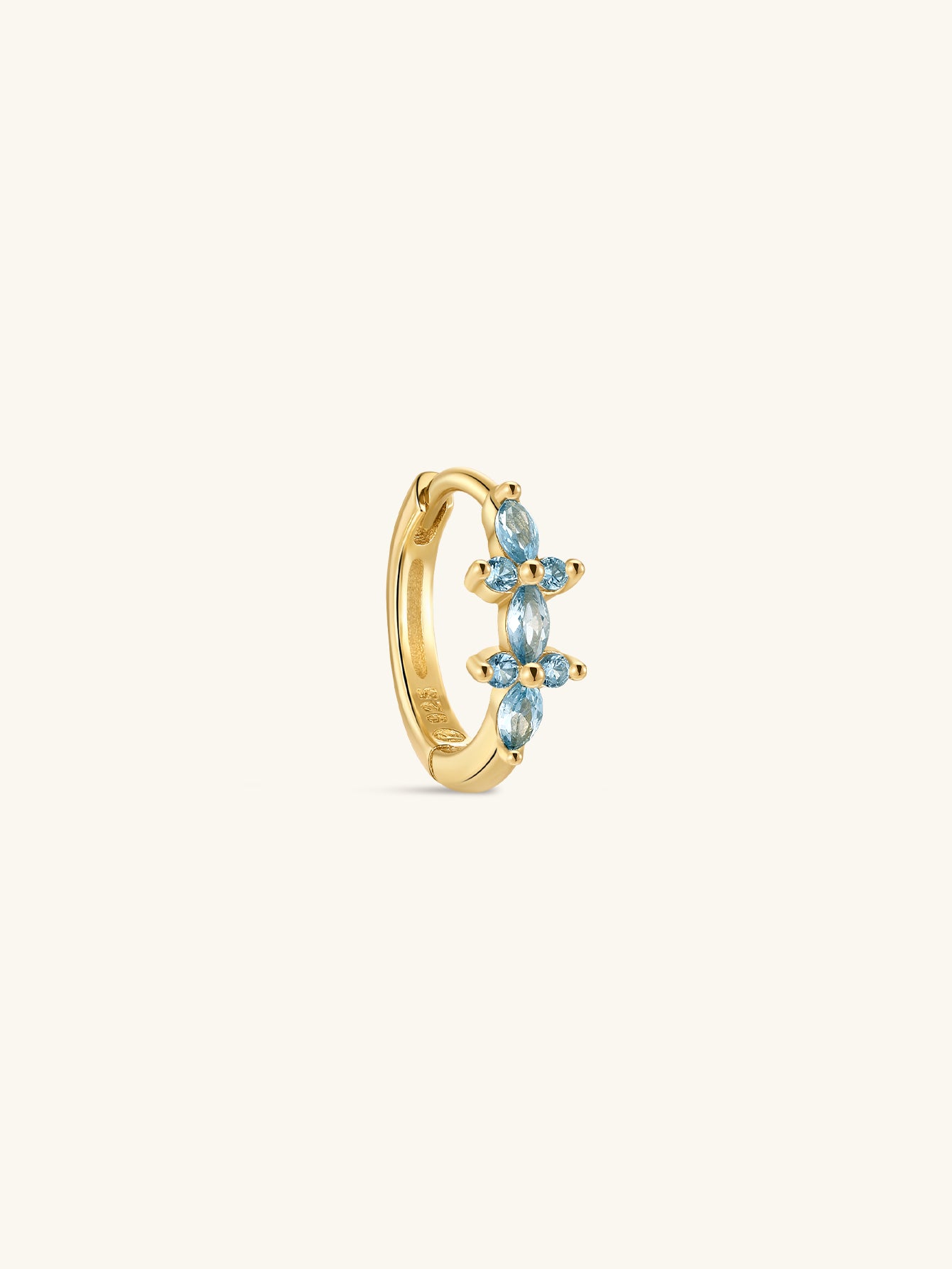 gioielli kosiner Gem Garden Acquamarina Marchesa Cerchi in argento sterling