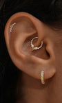 gioielli kosiner Gem Garden Cerchi in pavé multicolore in argento sterling