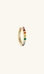 gioielli kosiner Cerchi Gem Garden Rainbow Pavé in argento sterling