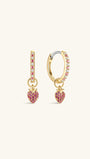 Orchard Strawberry 18K Gold Plated Hoop