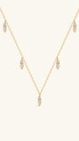 18k Gold Vermeil Flow Droplet Pendant Necklace
