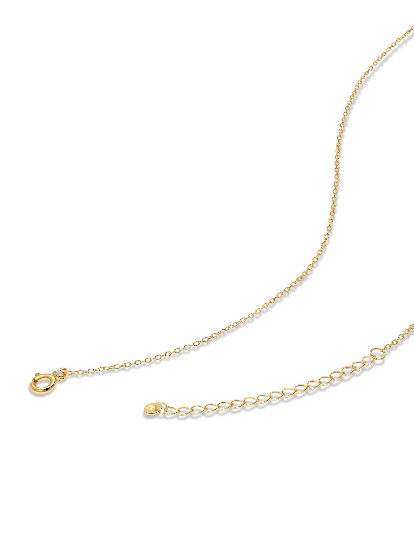18k Gold Vermeil Flow Droplet Pendant Necklace