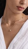 Kosiner Jewelry KOSINER Flow 18K Gold Vermeil Elegant Pear Chain Necklace