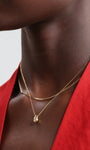 Kosiner Jewelry KOSINER Flow 18K Gold Vermeil Pear Drop Chain Necklace