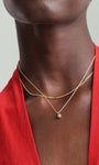 Kosiner Jewelry KOSINER Flow 18K Gold Vermeil Pear Drop Chain Necklace