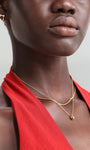 Kosiner Jewelry KOSINER Flow 18K Gold Vermeil Pear Drop Chain Necklace