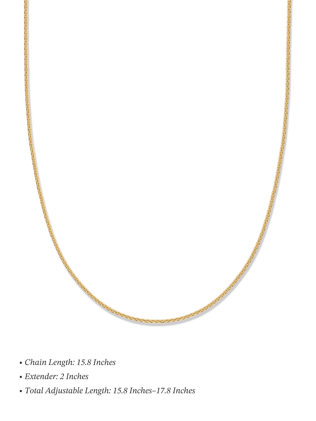 Colar Corrente Baby Box em Ouro Vermeil 18k