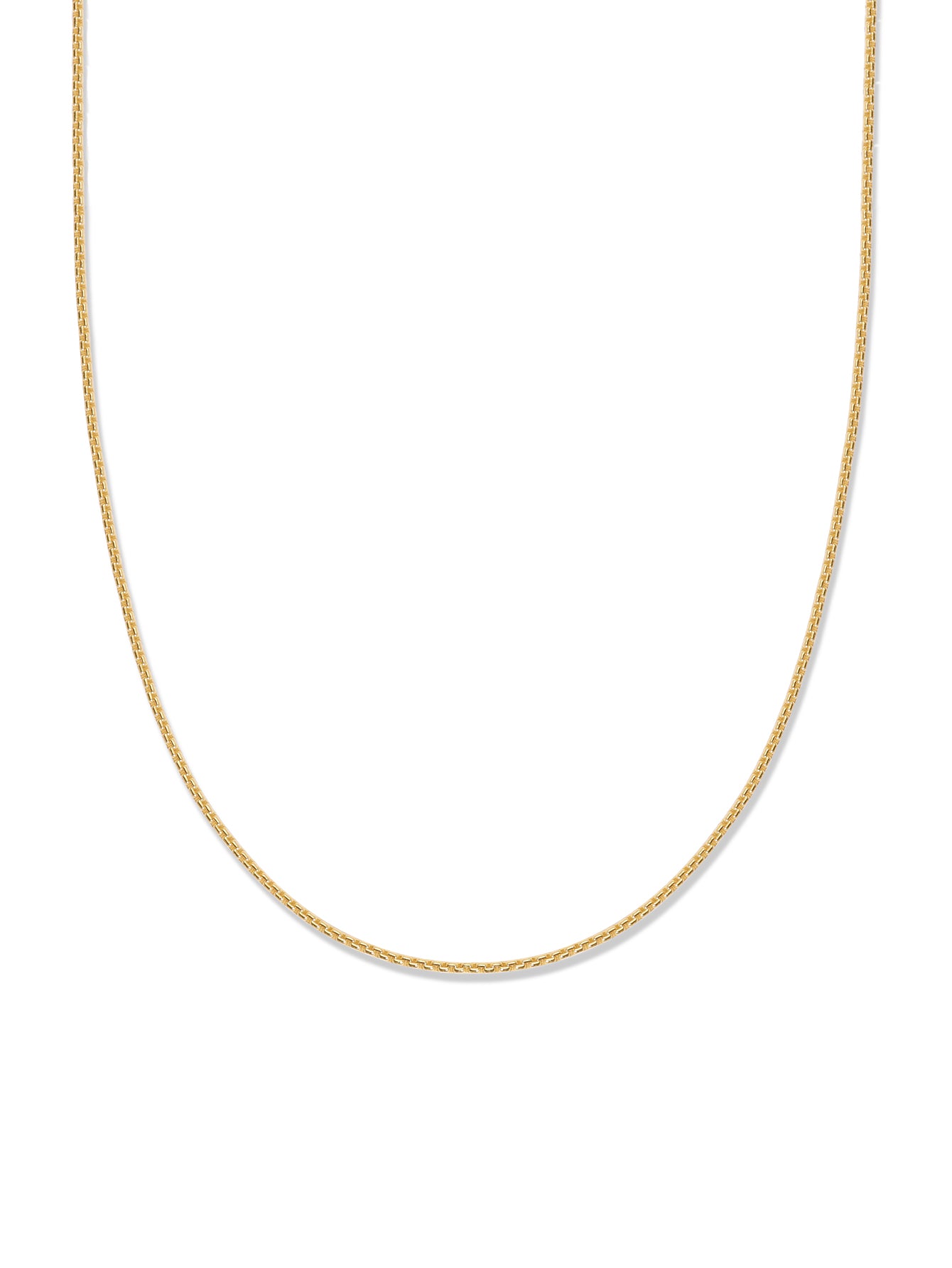 Colar Corrente Baby Box em Ouro Vermeil 18k