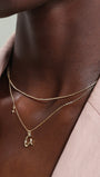 Kosiner Jewelry KOSINER 18K Gold Vermeil Baby Box Chain Necklace