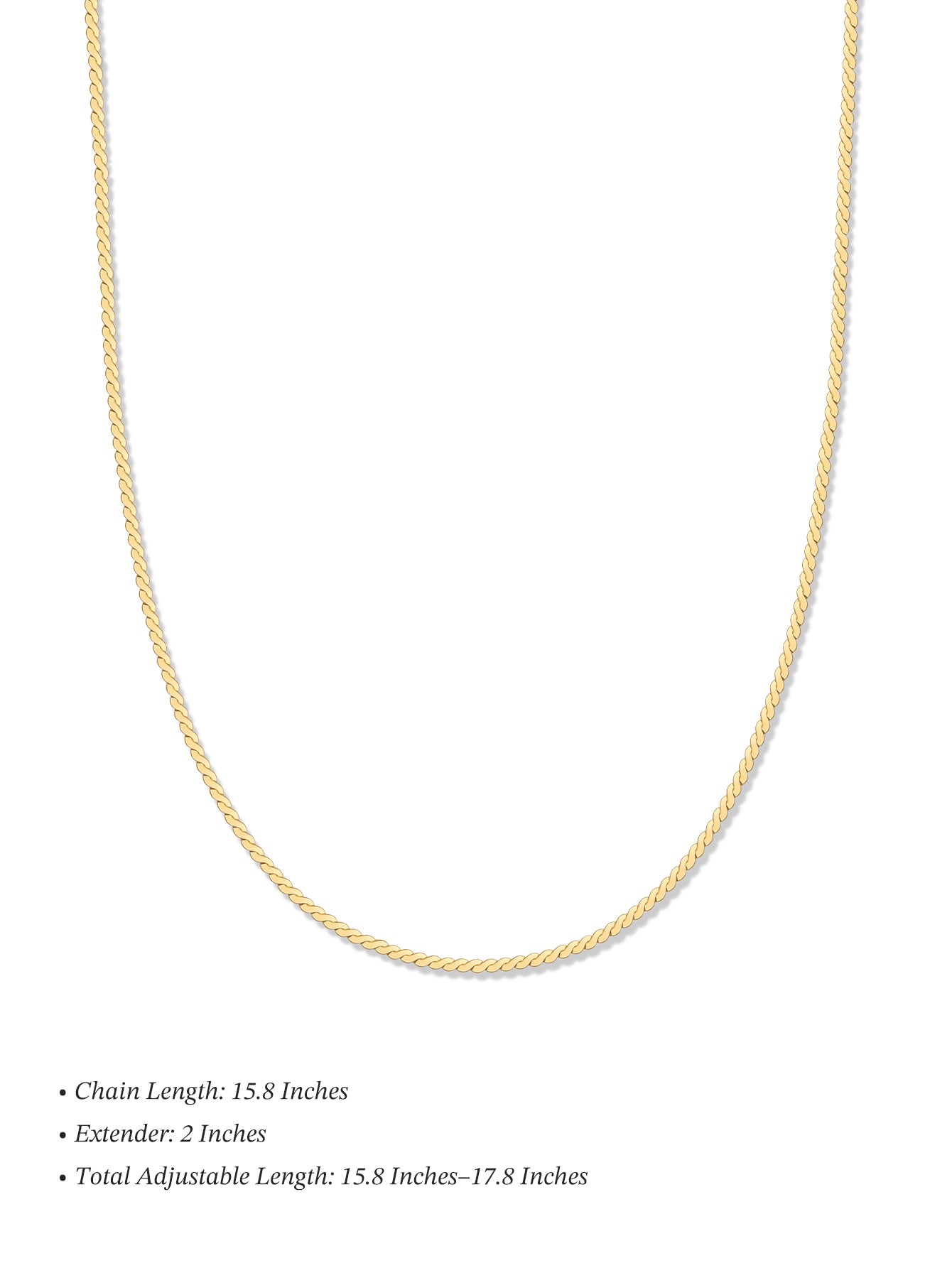 Colar Corrente Serpentina em Ouro Vermeil 18k