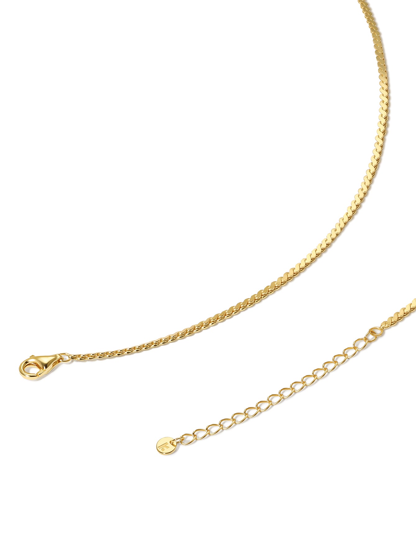 Colar Corrente Serpentina em Ouro Vermeil 18k