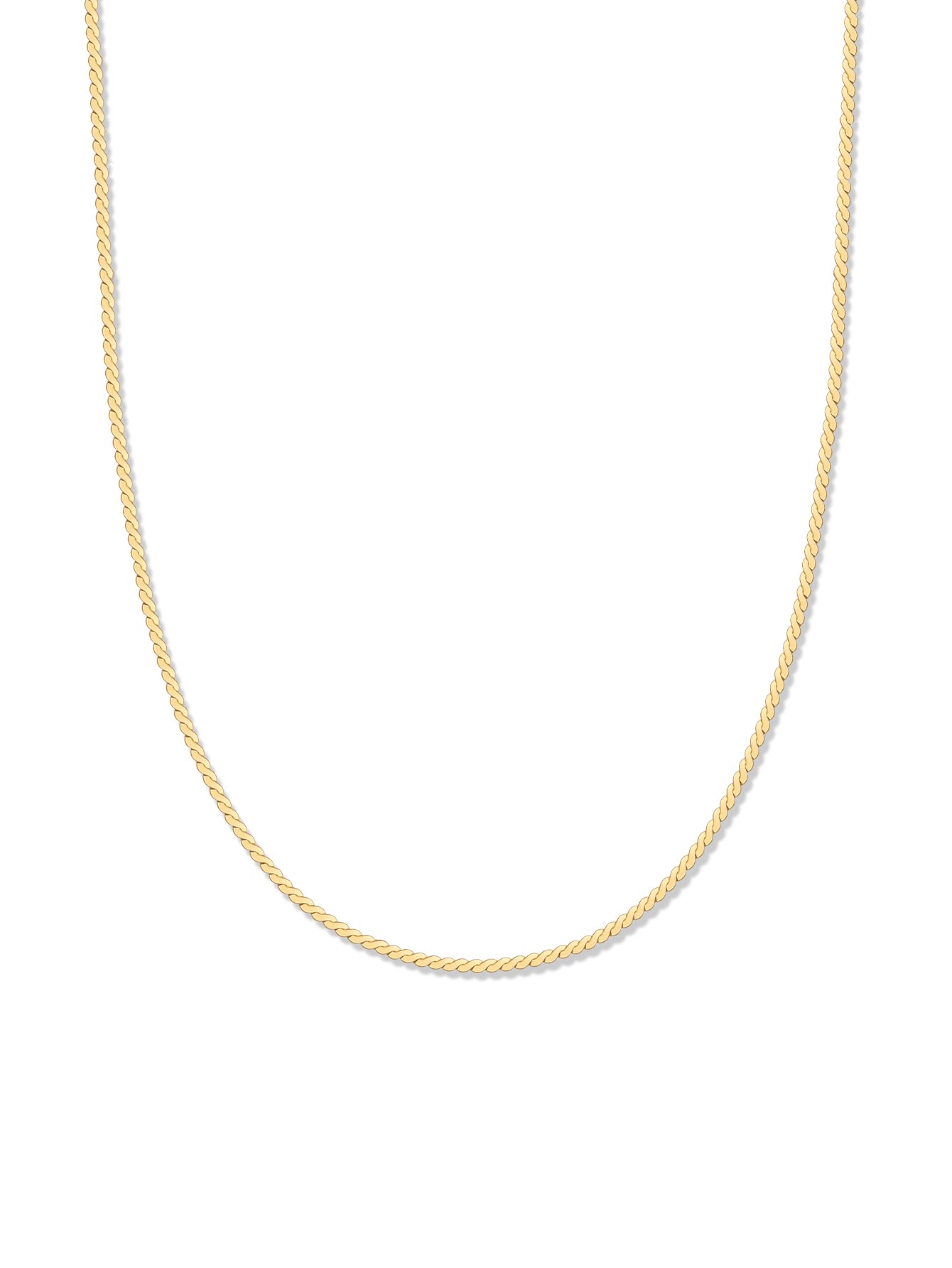 18k Gold Vermeil Serpentine Chain Necklace
