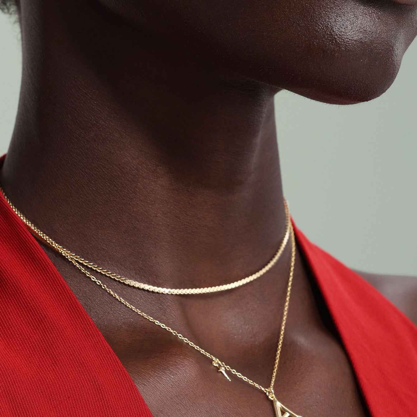 Kosiner Jewelry KOSINER 18K Gold Vermeil Classic Serpentine Chain Necklace