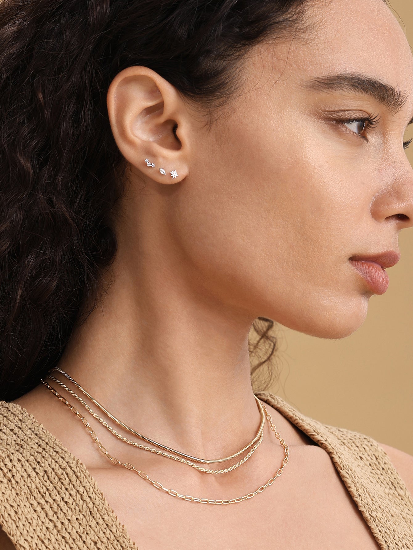 18k gouden Vermeil vriendje vet ketting