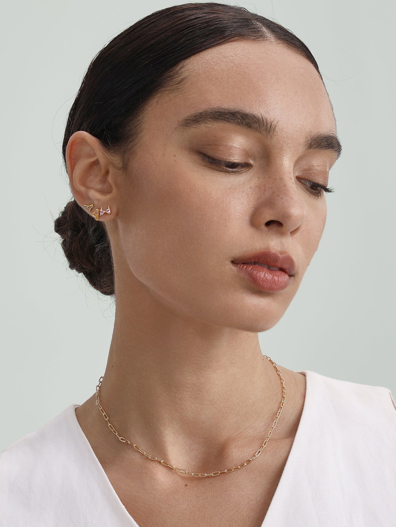 18k gouden Vermeil vriendje vet ketting