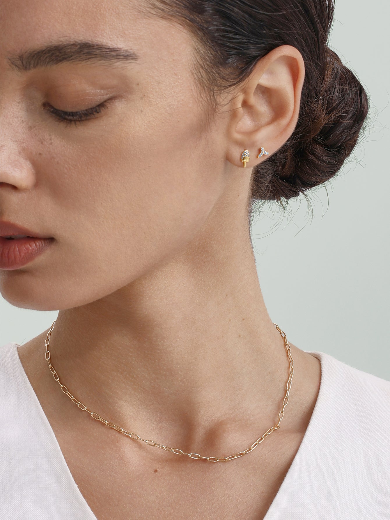 18k gouden Vermeil vriendje vet ketting