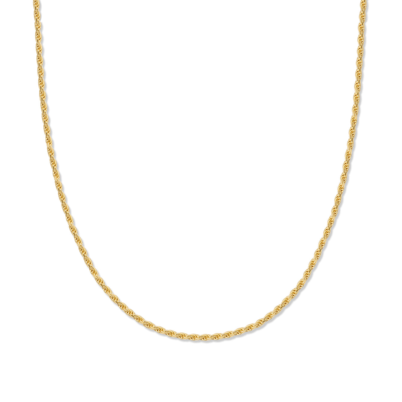 Collana a catena barbazzale in oro 18 carati vermeil