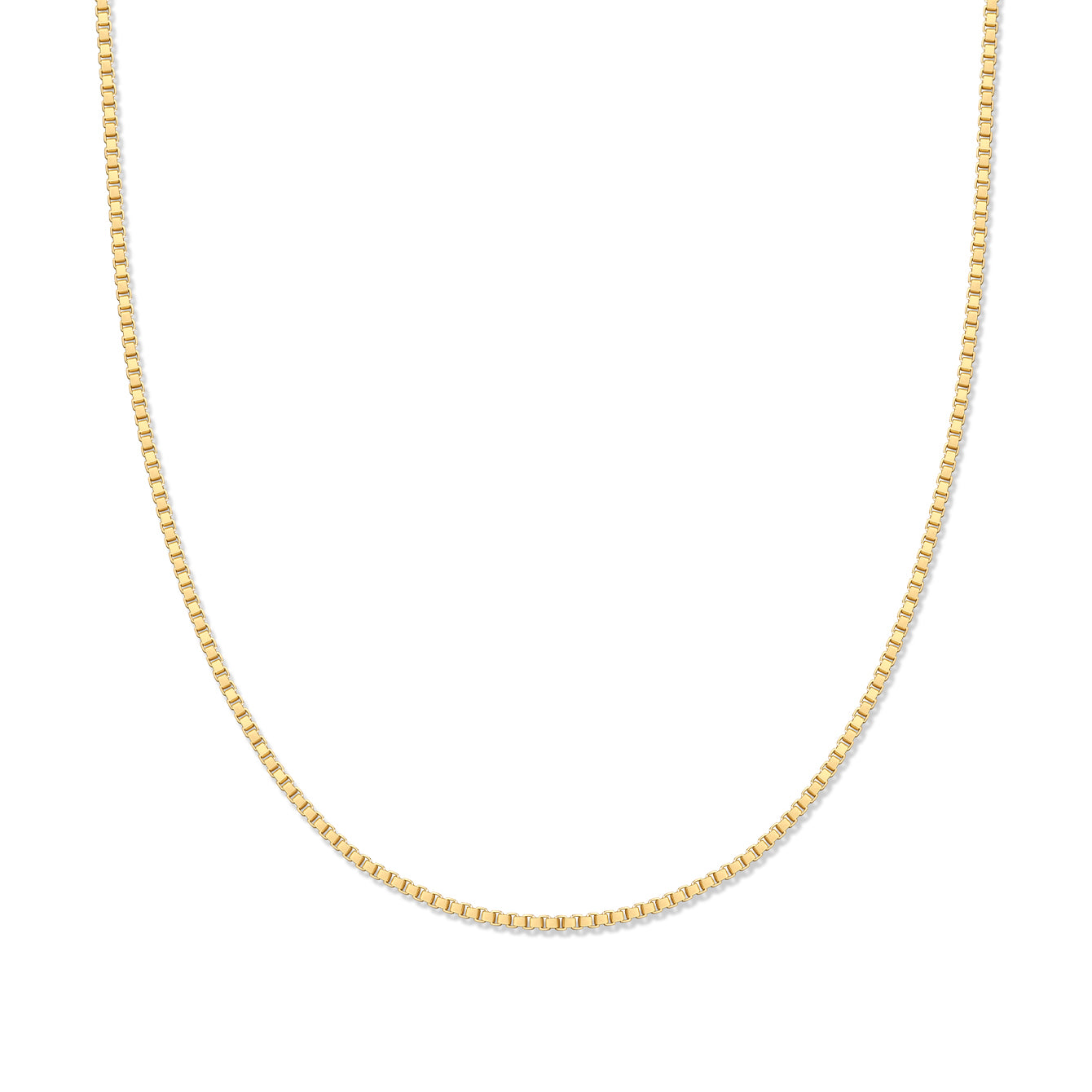 Box-Kette aus 18-karätigem Gold-Vermeil