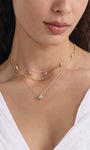 Kosiner Jewelry KOSINER Flow 18K Gold Vermeil Pear Drop Chain Necklace