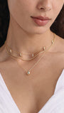Kosiner Jewelry KOSINER Flow 18K Gold Vermeil Pear Drop Chain Necklace