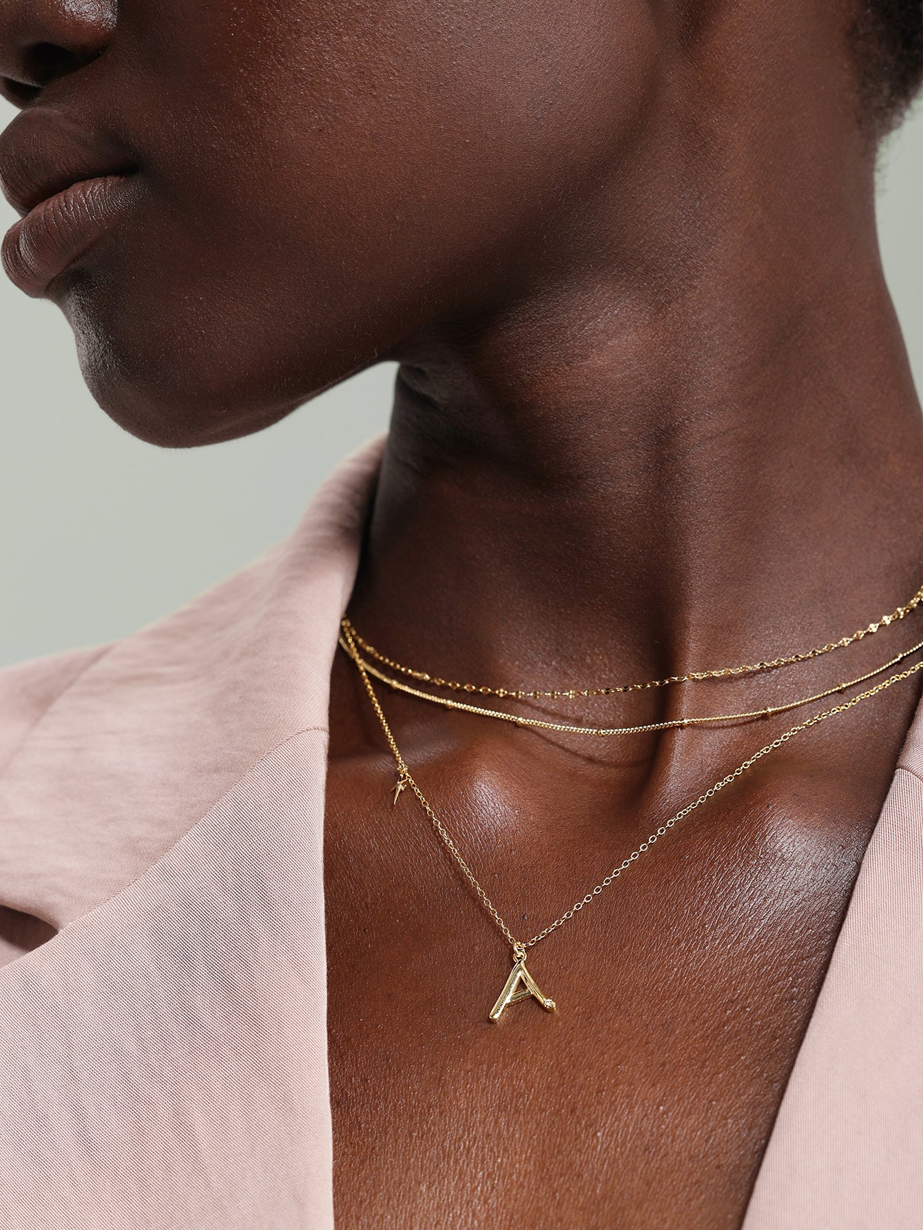 Collana a catena con sfere vermeil in oro 18 carati