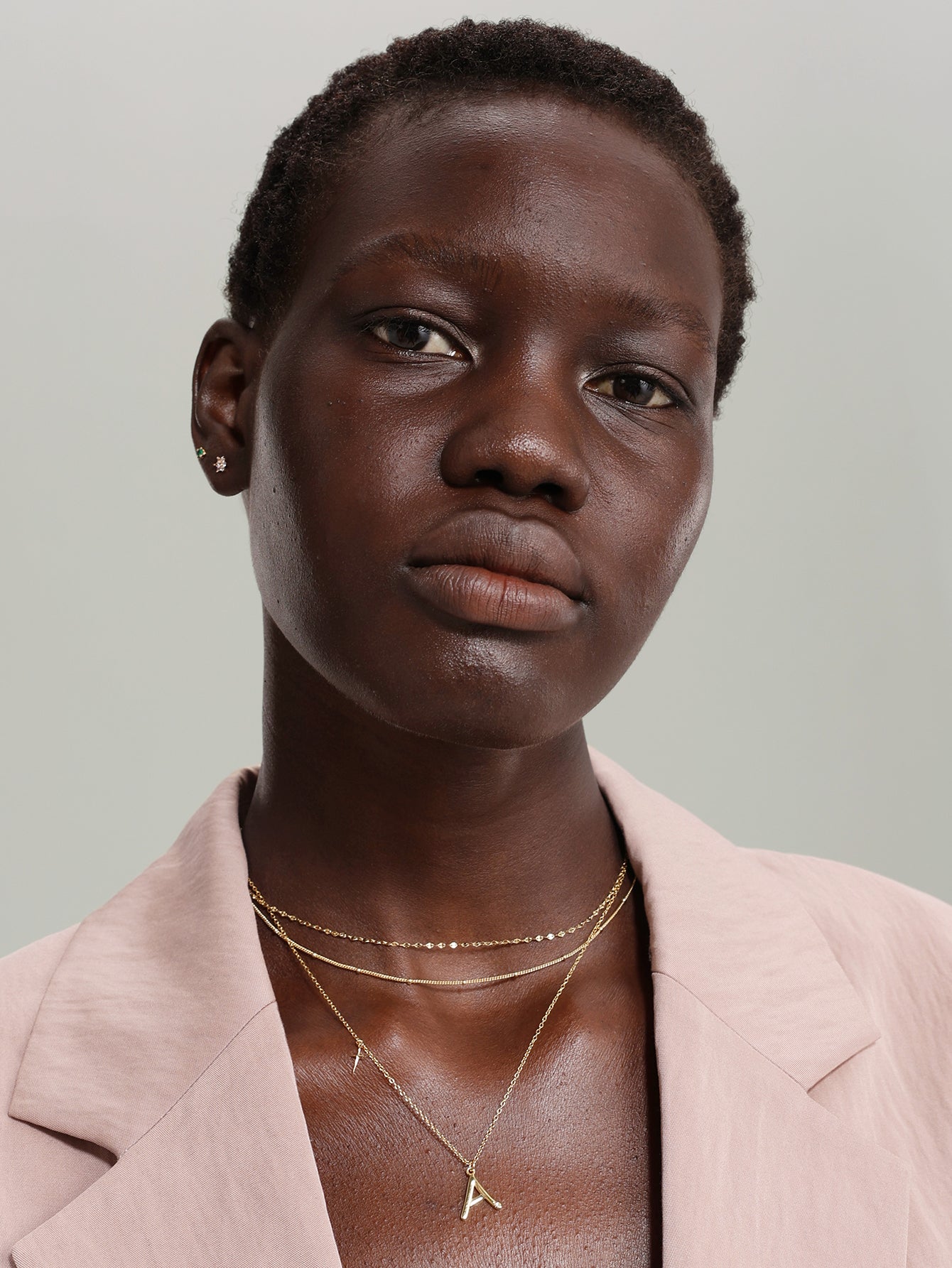 Collana a catena con sfere vermeil in oro 18 carati