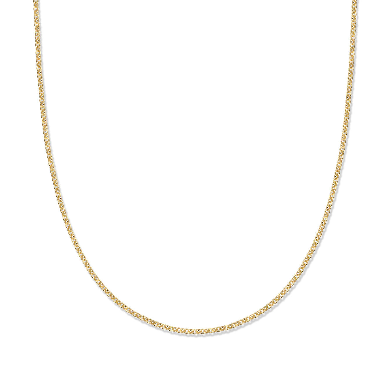 Halskette mit Kabelkette aus 18-karätigem Gold-Vermeil