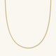 قلادة سلسلة كبل فيرميل من الذهب عيار 18 قيراط