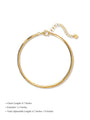 Kosiner Jewelry KOSINER 18K Gold Vermeil Classic Cobra Chain Bracelet