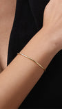 Kosiner Jewelry KOSINER 18K Gold Vermeil Classic Cobra Chain Bracelet
