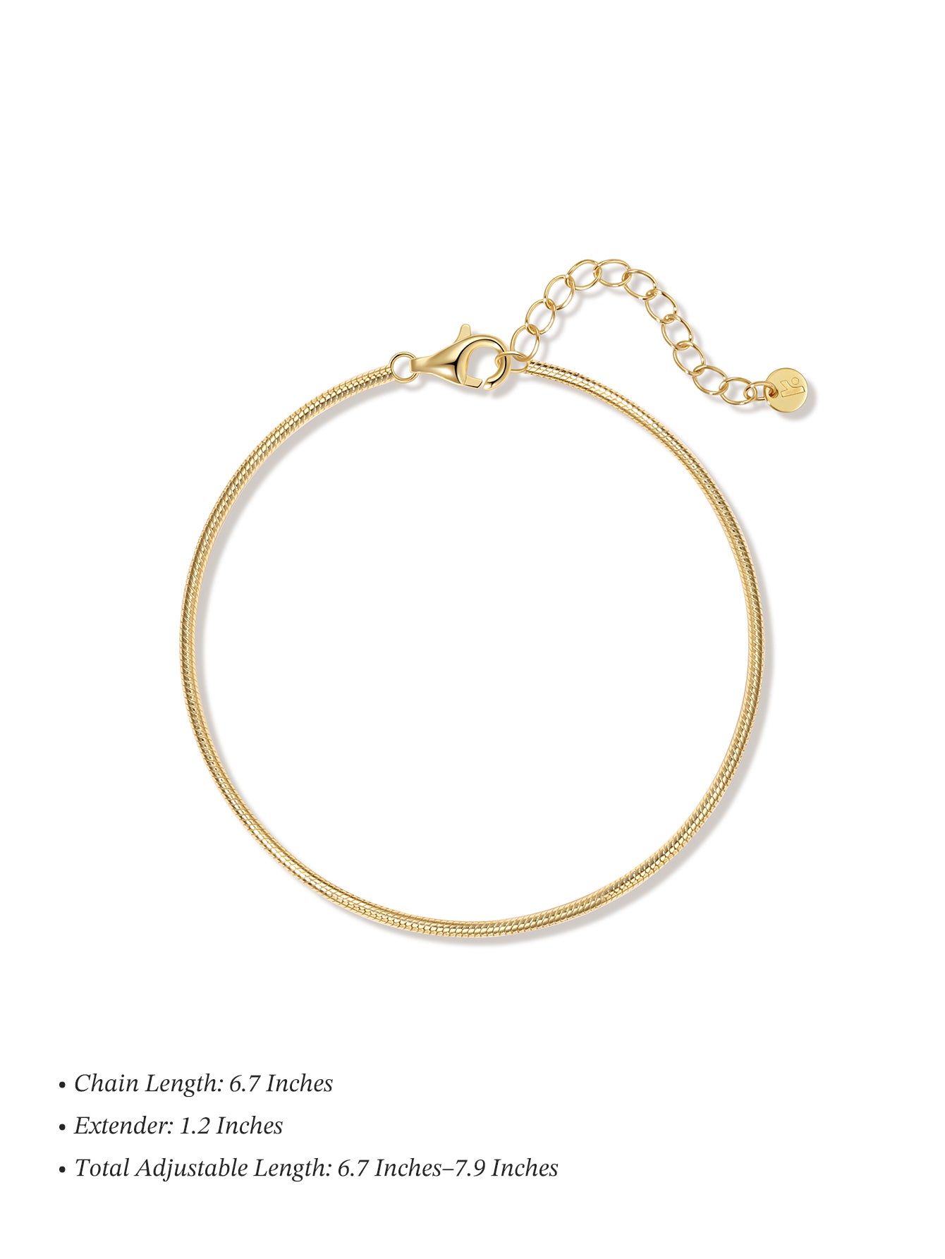 Pulseira Cobra 1,5M em Ouro Vermeil 18k