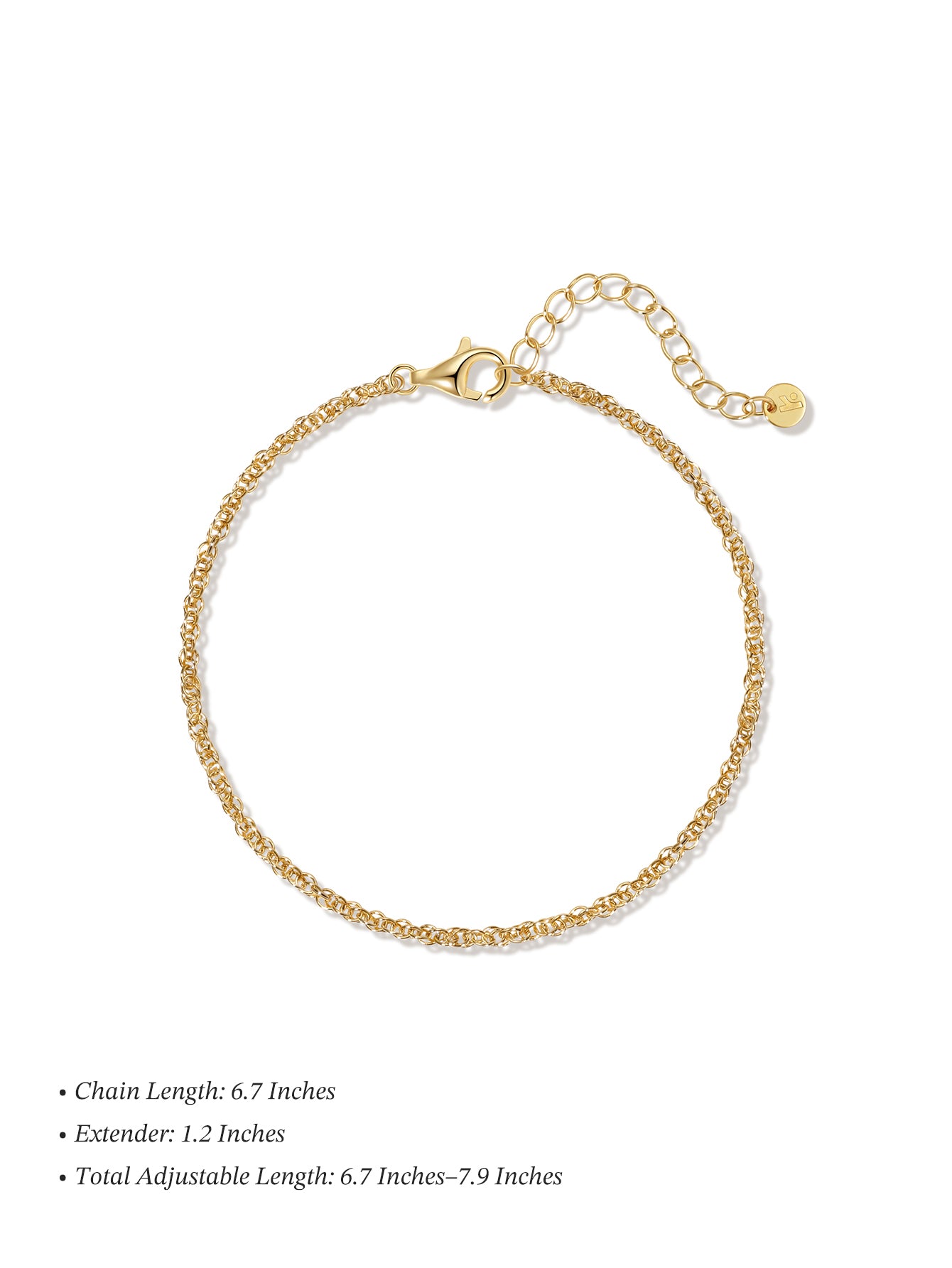 Pulseira Corrente em Ouro Vermeil 18k