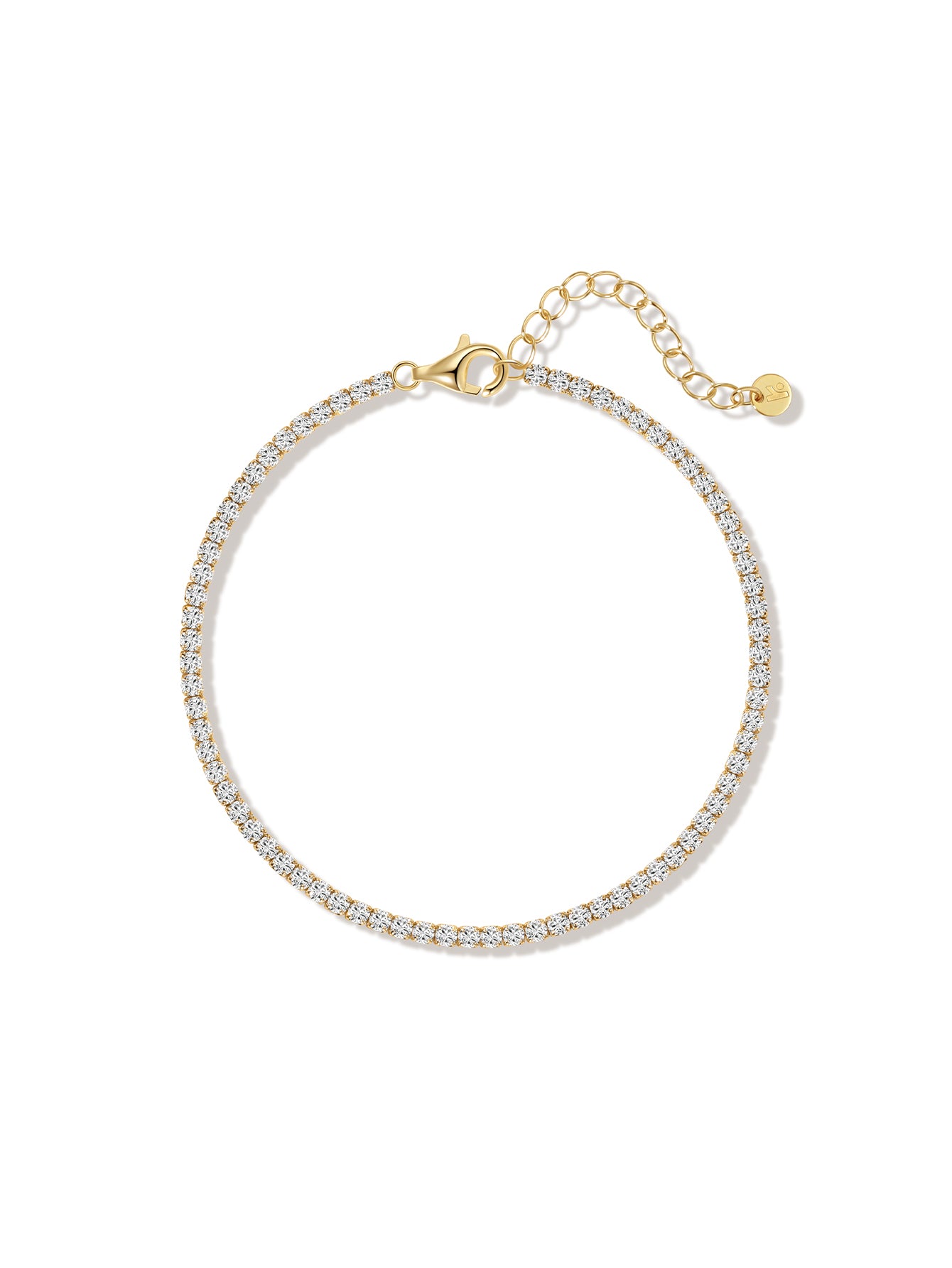 Tennisarmband aus 18-karätigem Gold-Vermeil