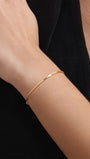 Kosiner Jewelry KOSINER 18K Gold Vermeil Serpentine Chain Bracelet