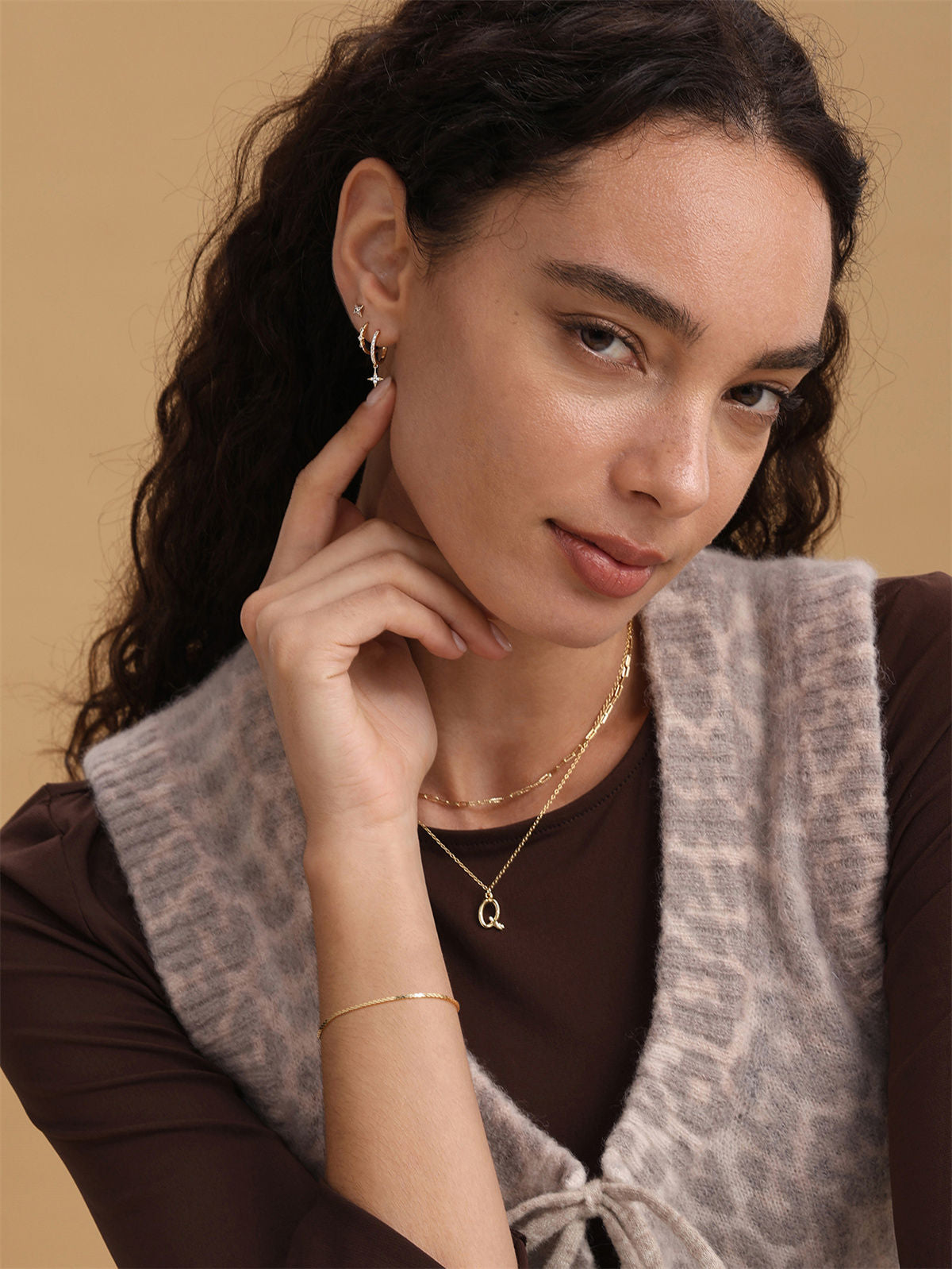 Kosiner Jewelry KOSINER 18K Gold Vermeil Serpentine Chain Bracelet