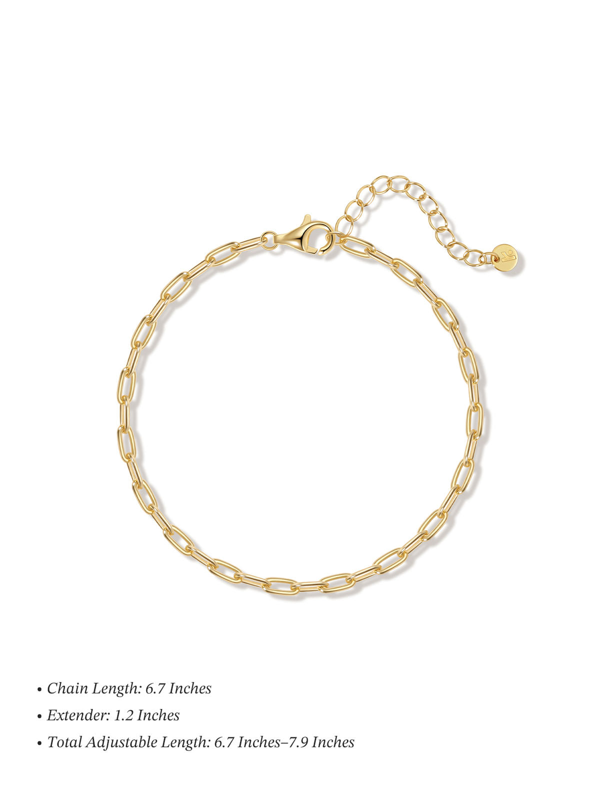 Kosiner Jewelry KOSINER 18K Gold Vermeil Boyfriend Bold Chain Bracelet