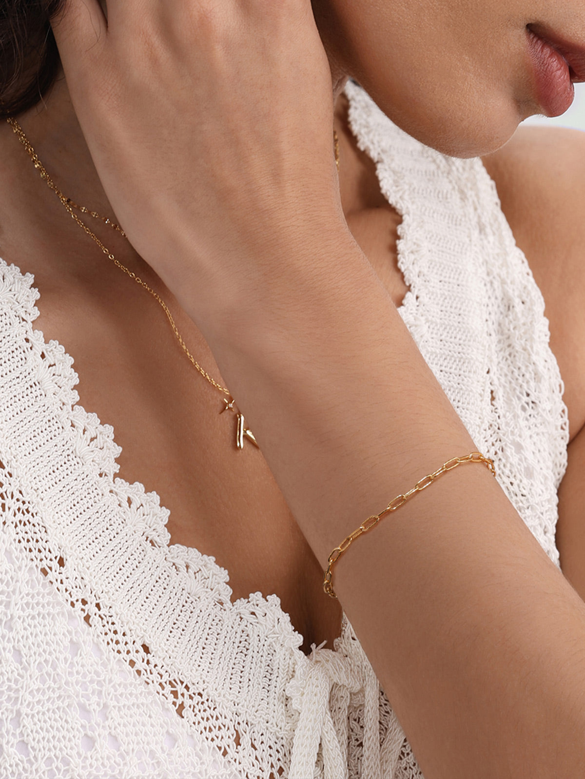Kosiner Jewelry KOSINER 18K Gold Vermeil Boyfriend Bold Chain Bracelet