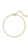 Pulsera Boyfriend De Cadena En Oro Vermeil De 18k