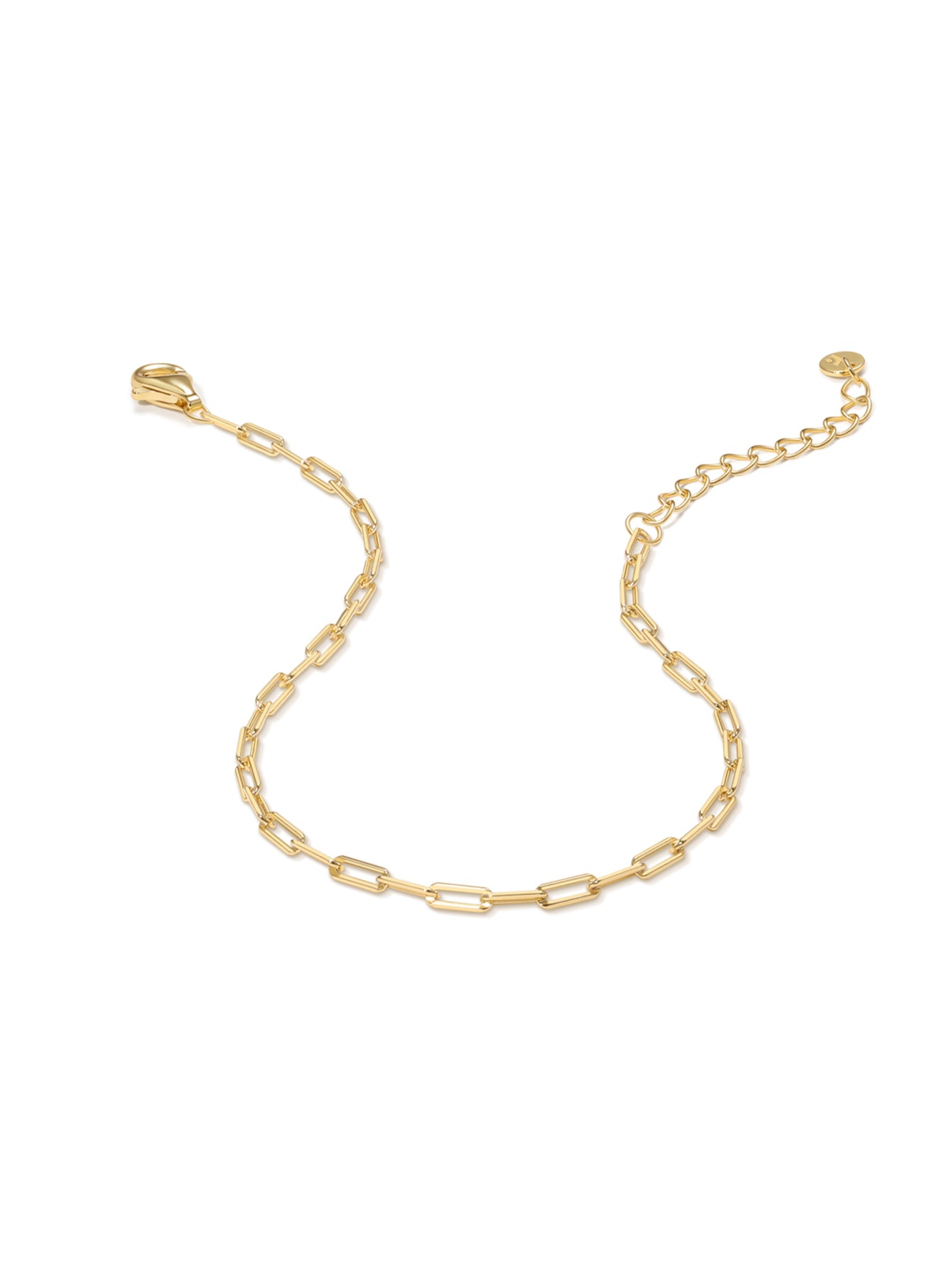 Pulsera Boyfriend De Cadena En Oro Vermeil De 18k