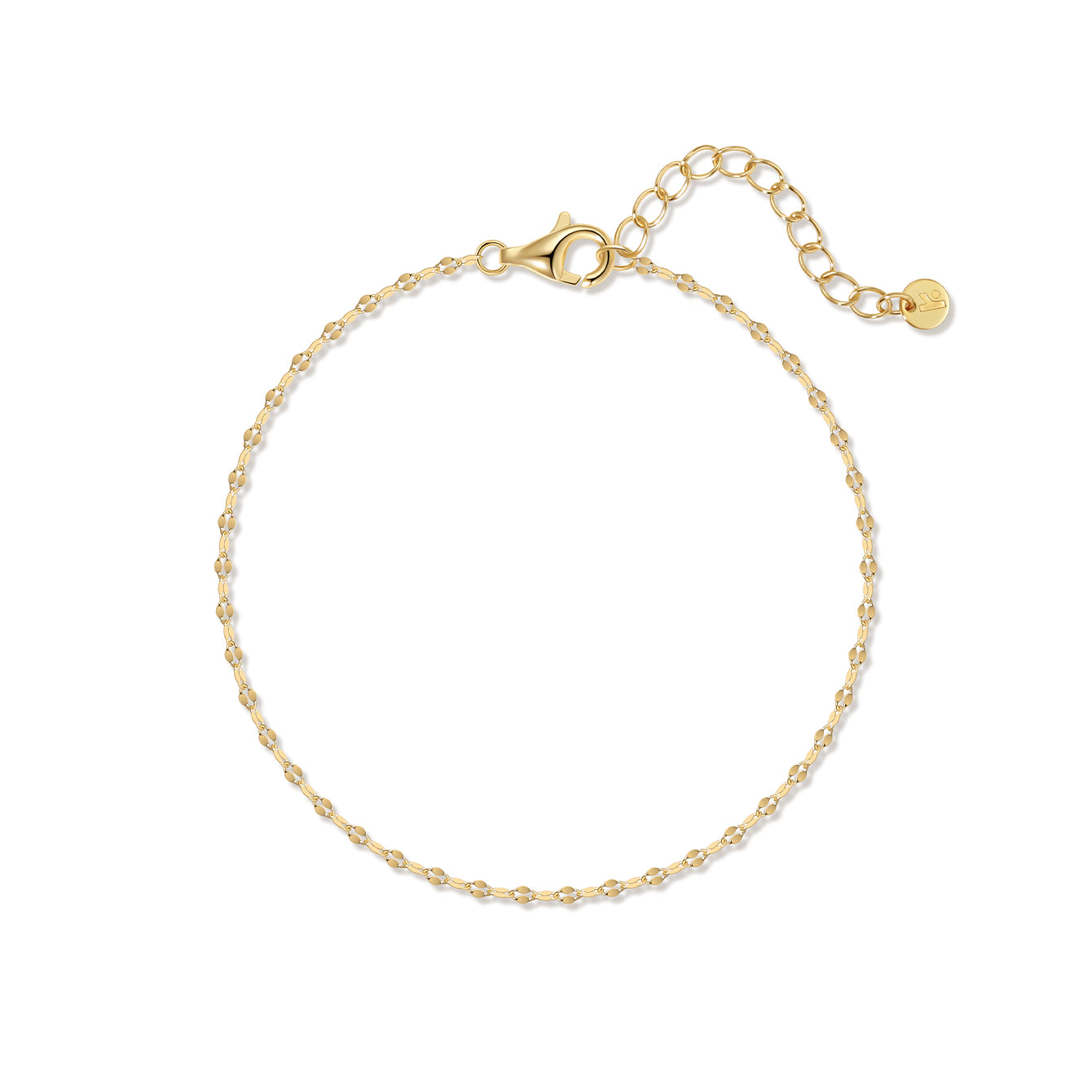 Łańcuszek dziecięcy Rolo z 18-karatowego złota Vermeil