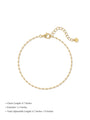 Kosiner Jewelry KOSINER 18K Gold Vermeil Delicate Baby Rolo Chain Bracelet