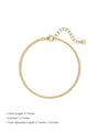 kosiner jewelry 18k Gold Vermeil Box Chain Bracelet